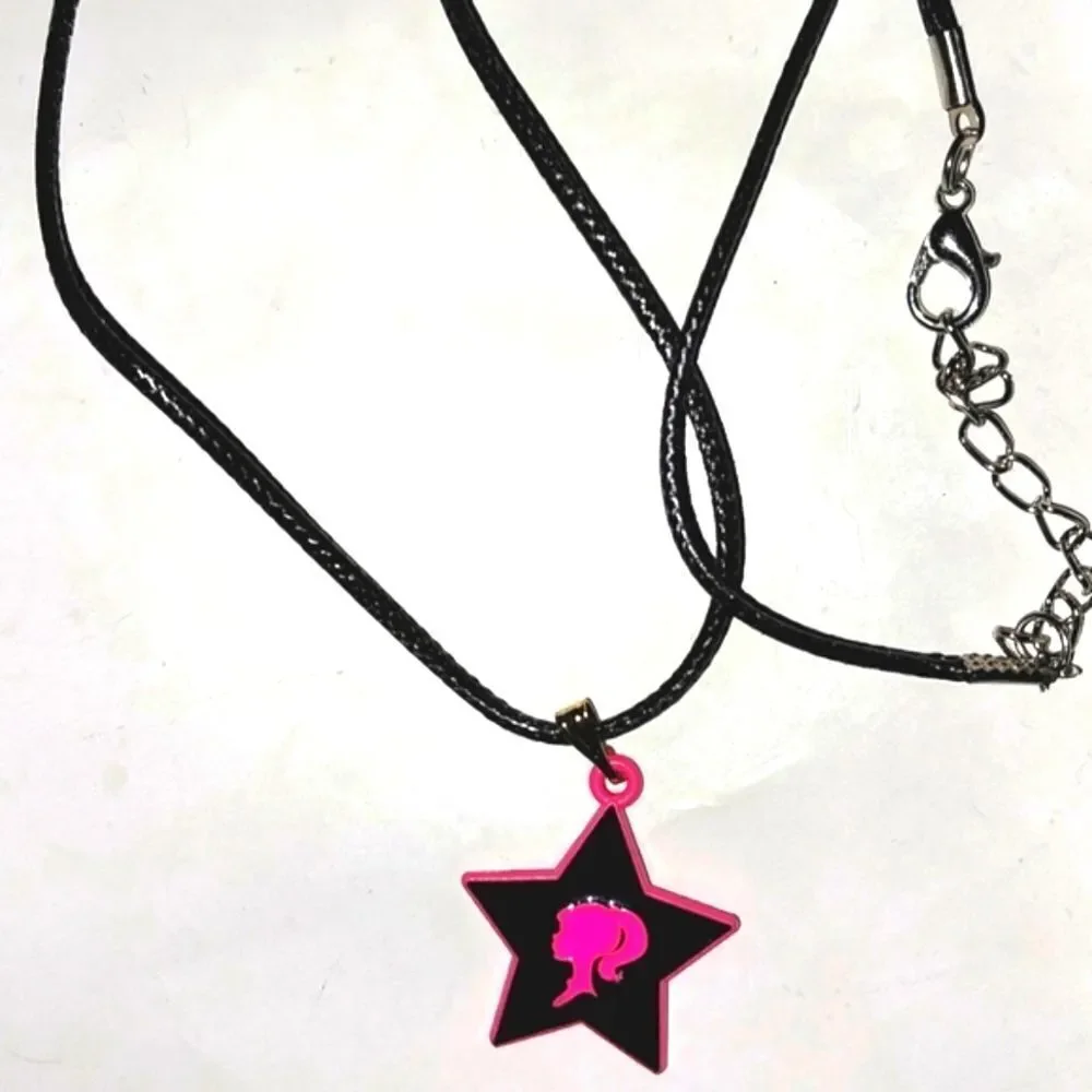 Black And Pink Beautiful Barbie Necklace for Adults and Kids